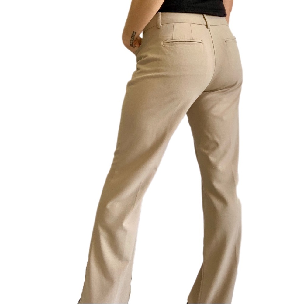 New York & Company khaki, wide leg dress pants - Picture 3 of 6